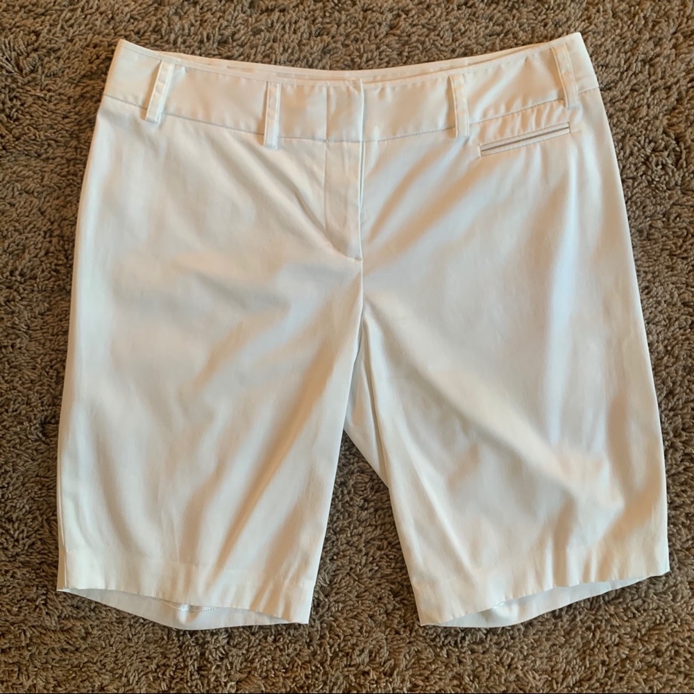 BCBG White dress shorts